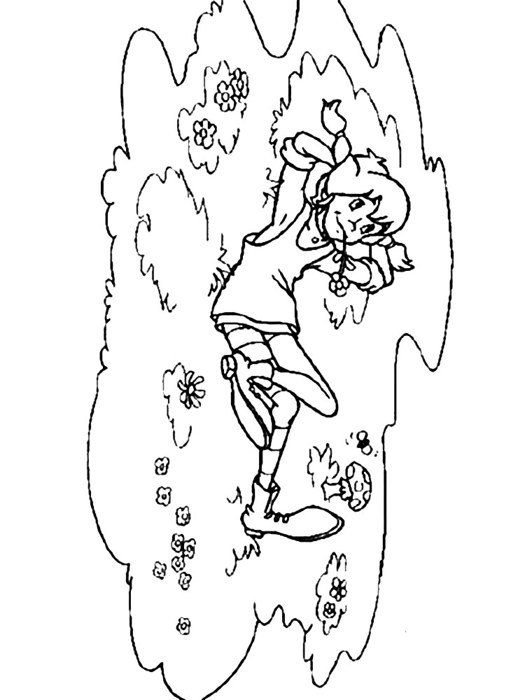 Pippi Longstocking 10 coloring page