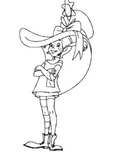 Pippi Longstocking 13 coloring page