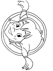 Pippi Longstocking 4 coloring page
