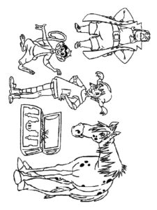 Pippi Longstocking 5 coloring page