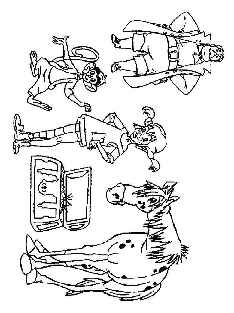 Pippi Longstocking 5 coloring page