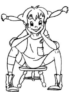 Pippi Longstocking 6 coloring page