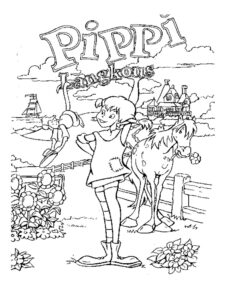 Pippi Longstocking 7 coloring page