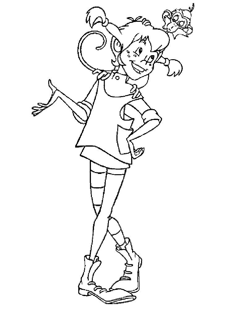 Pippi Longstocking 9 coloring page