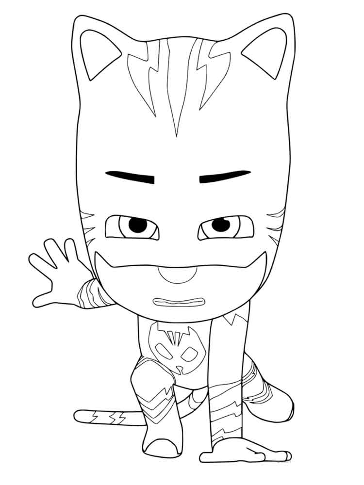 Catboy coloring page