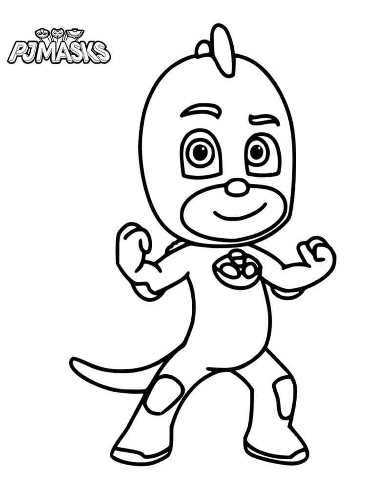 Gekko PJ Masks coloring page