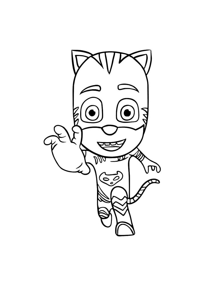 Catboy PJ Masks coloring page