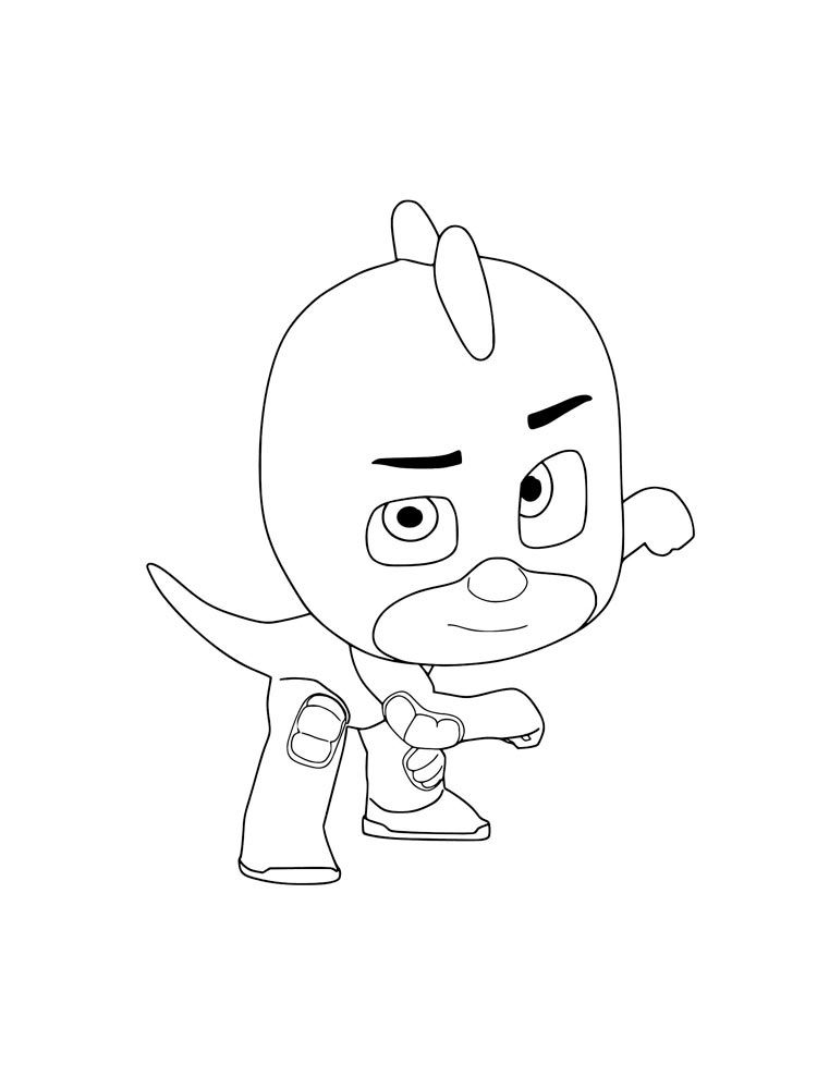 Brave Gekko coloring page