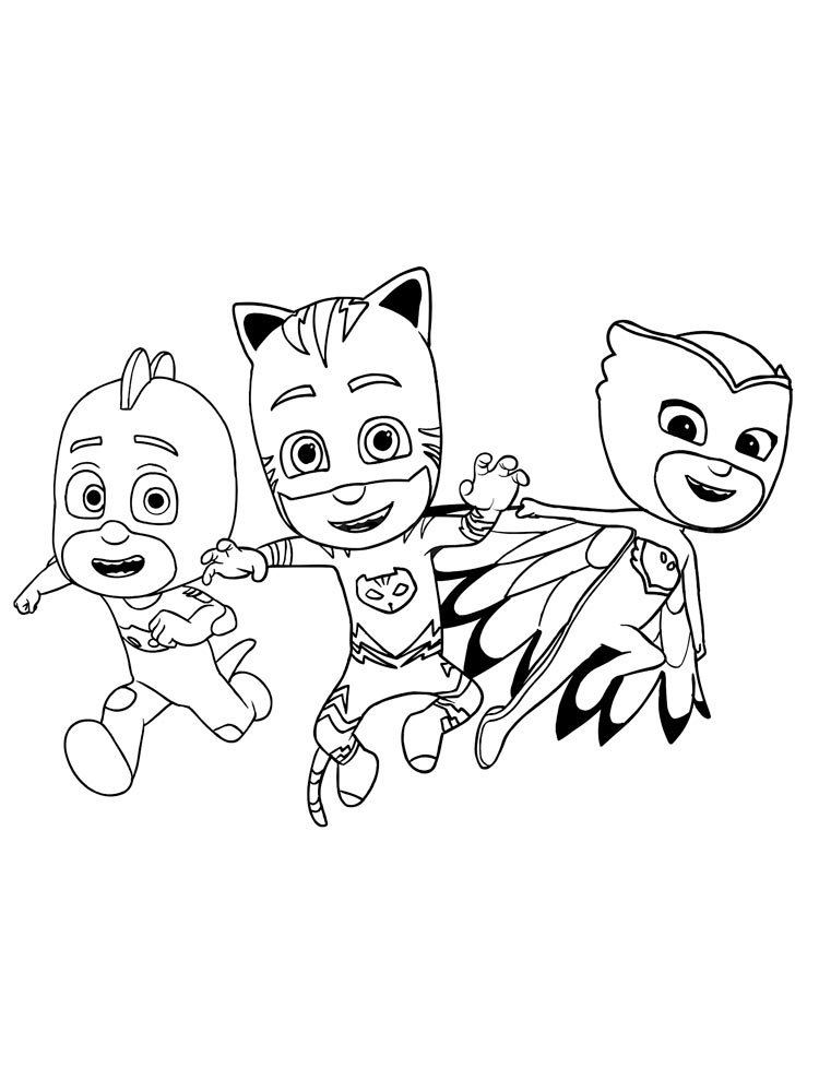 Nimble PJ Masks coloring page