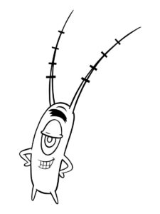 Sly Plankton coloring page