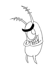 Evil Plankton coloring page