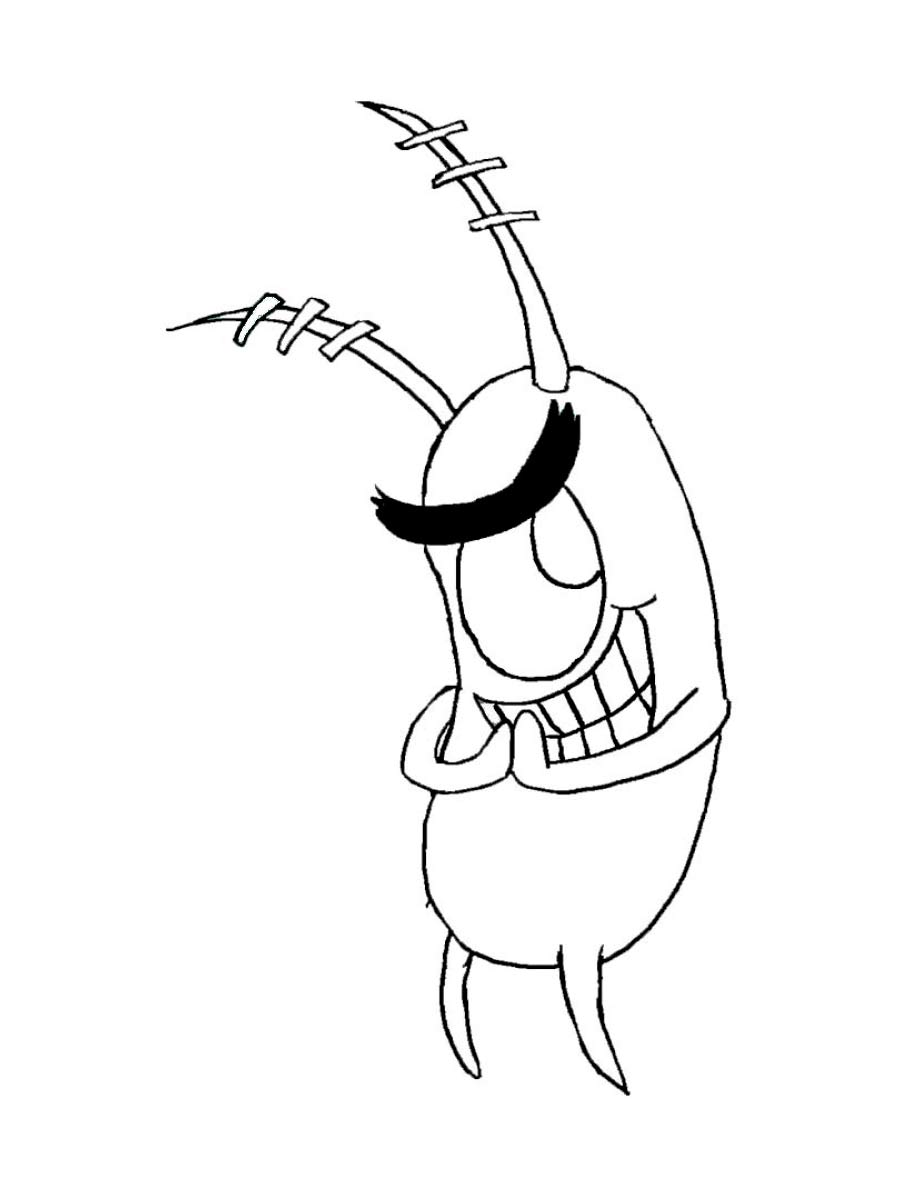 Evil Plankton coloring page