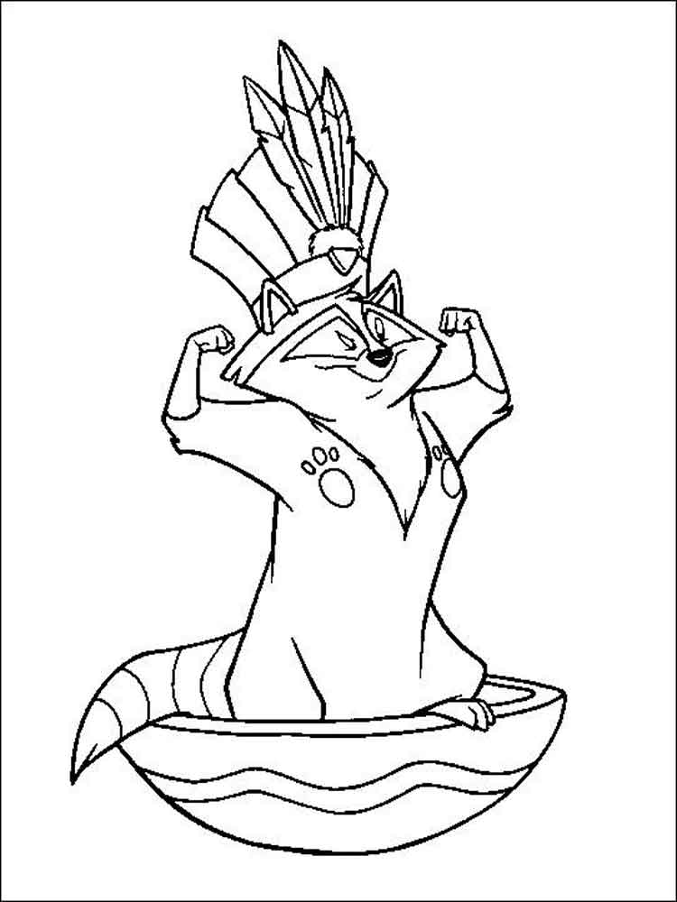 Meeko coloring page