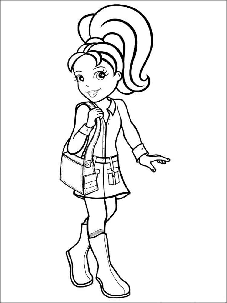 Pretty Polly Pocket coloring page