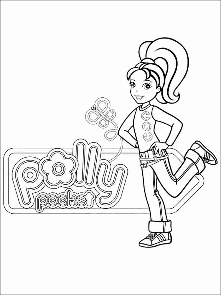 Polly Pocket Beauty coloring page