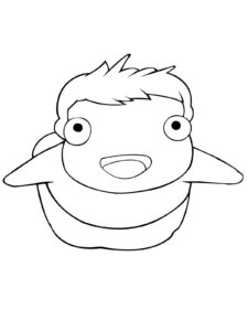 Ponyo 3 coloring page