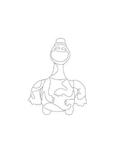 Doey coloring page