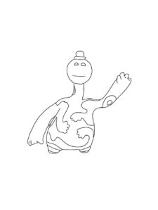 Doey the Doughman from Poppy Playtime 4 coloring page