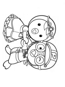 Petty and Pororo coloring page