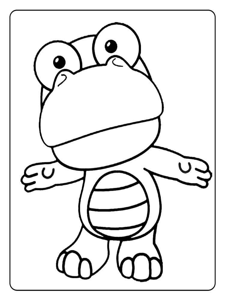 Crong from Pororo the Little Penguin coloring page