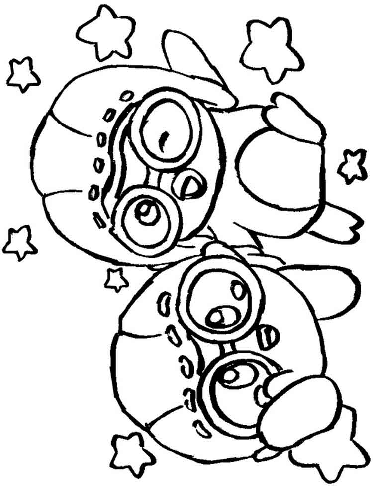 Cartoon Pororo the Little Penguin coloring page