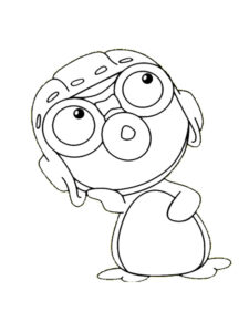 Pororo the Penguin coloring page