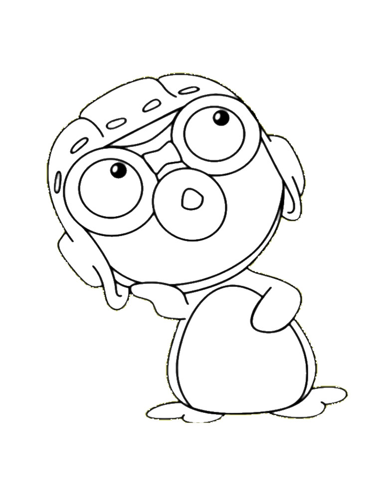 Pororo the Penguin coloring page