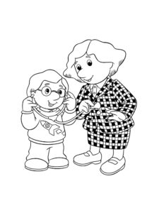 Sara and Charlie Pringle coloring page