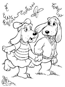 Pound Puppies 1 coloring page