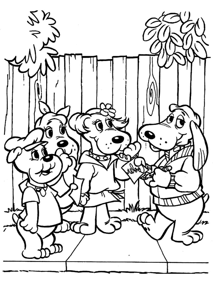 Pound Puppies 19 coloring page