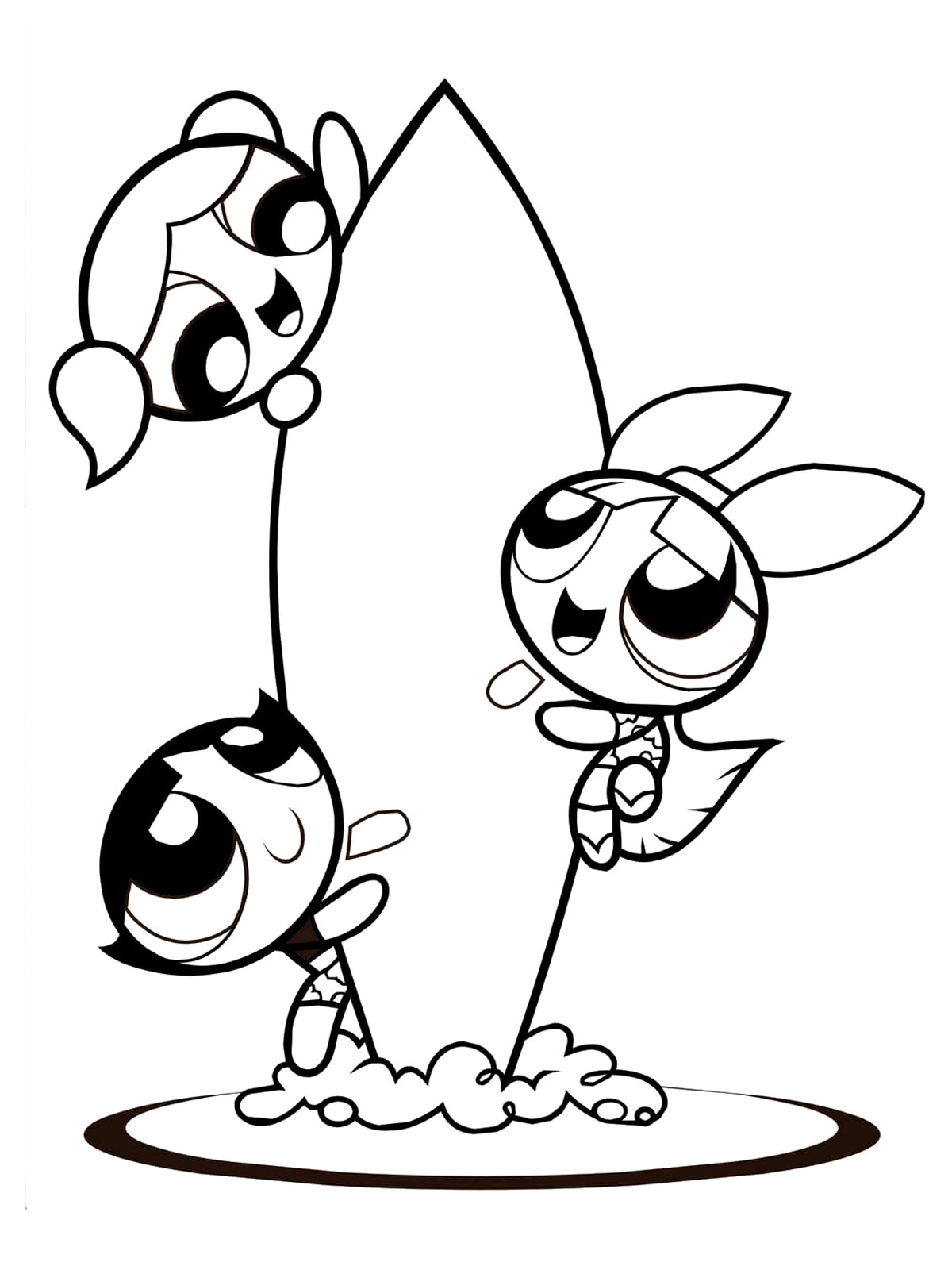 Powerpuff Girls 1 coloring page