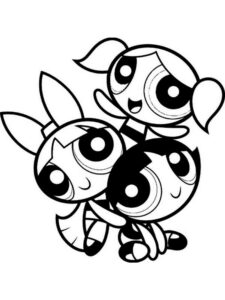 Powerpuff Girls Characters coloring page