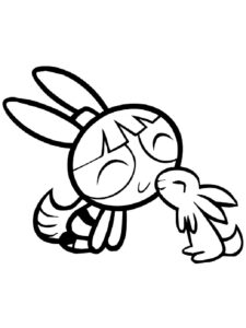 Blossom Powerpuff Girls coloring page