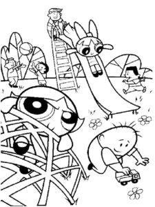 Powerpuff Girls 33 coloring page