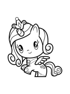 Baby Princess Cadance coloring page