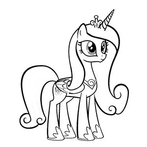 Princess Cadance coloring pages