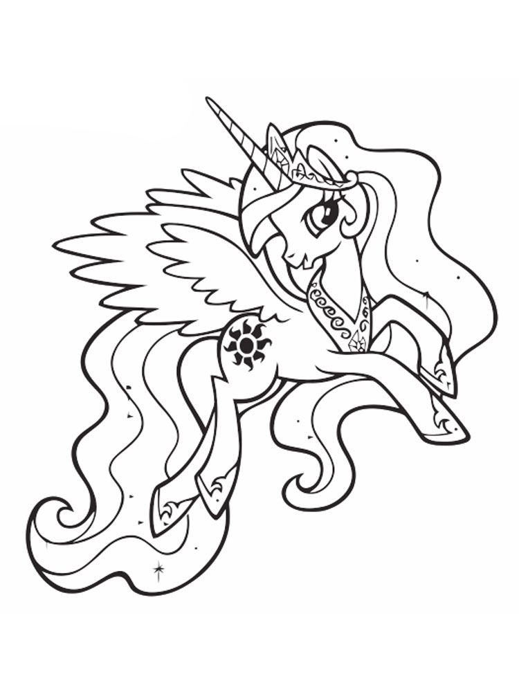 Celestia coloring page