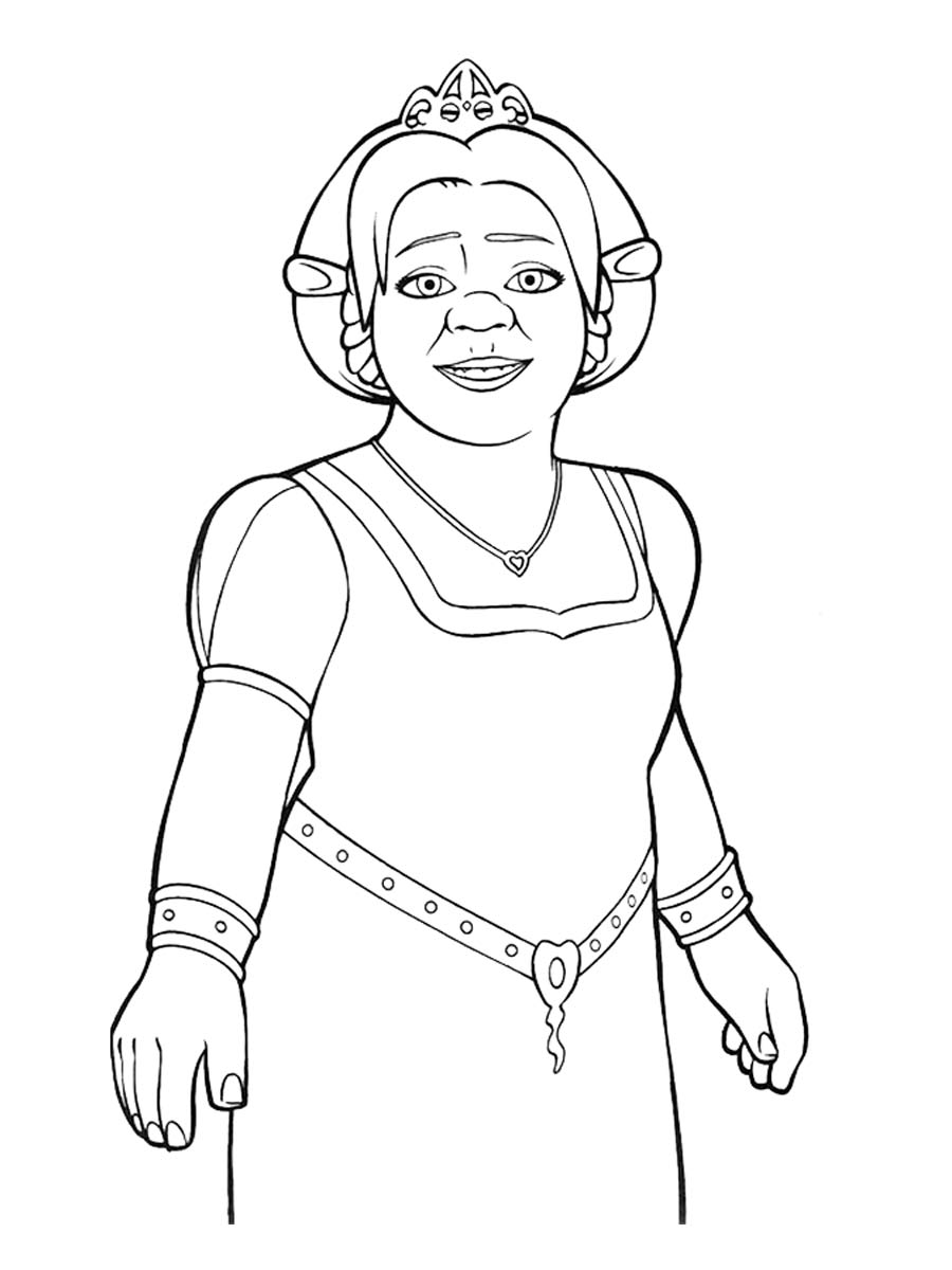 Princess Fiona 8 coloring page