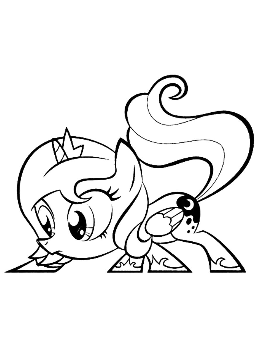 Little Princess Luna coloring page