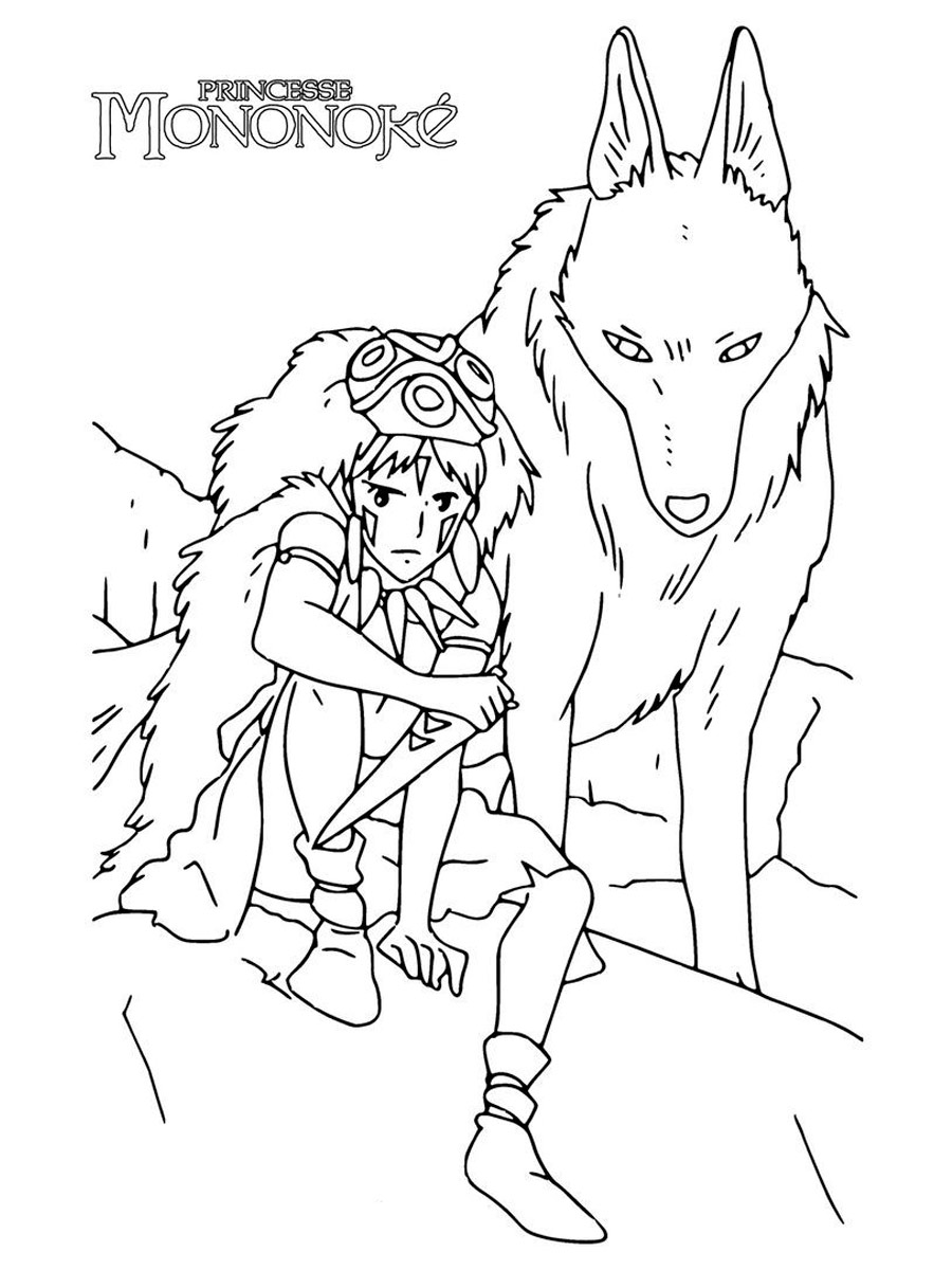 Prinzessin Mononoke Malvorlage Studio Ghibli Prinzessin Mononoke UAIGN