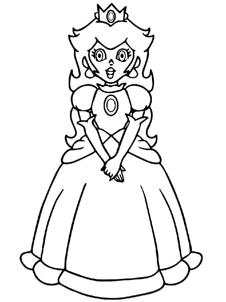 Princess Peach 14 coloring page