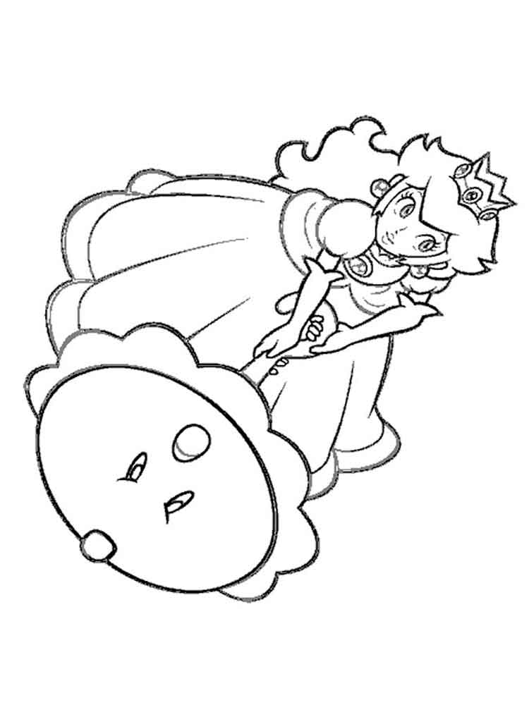 Princess Peach 2 coloring page
