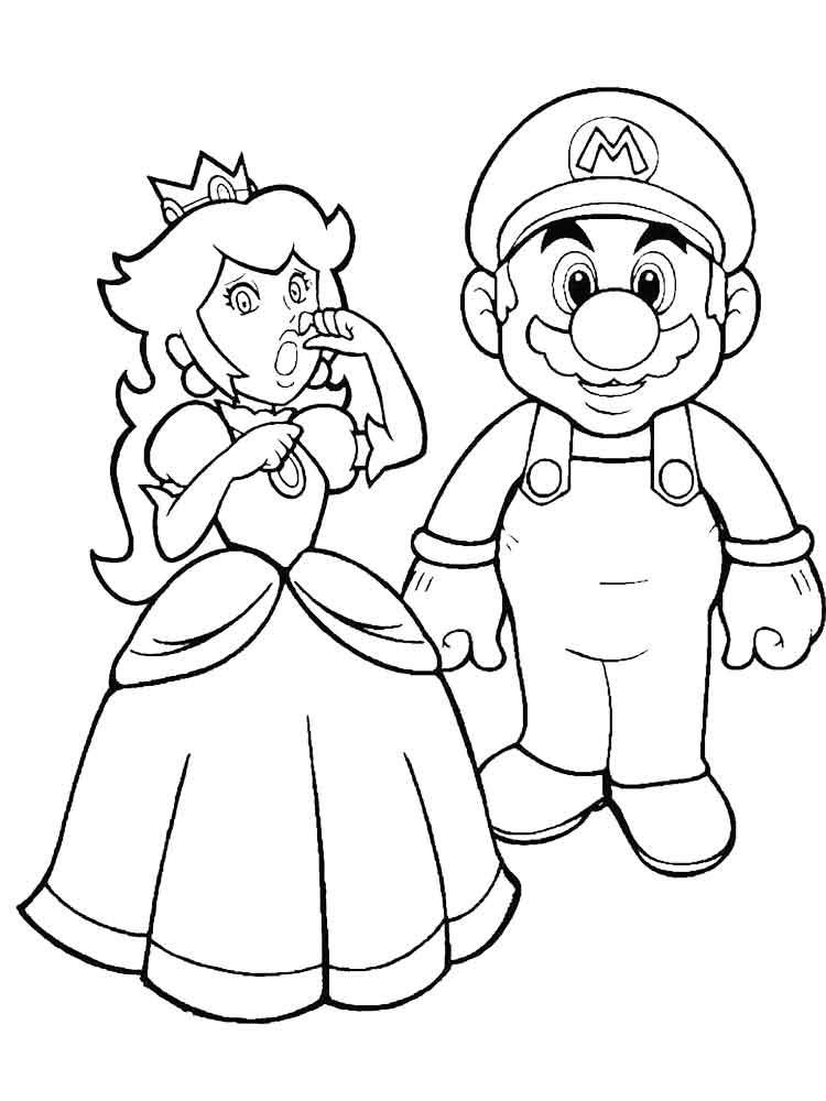 Princess Peach 7 coloring page
