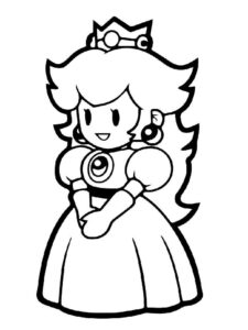 Princess Peach 9 coloring page
