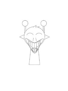 Simon Incredibox Sprunki coloring page