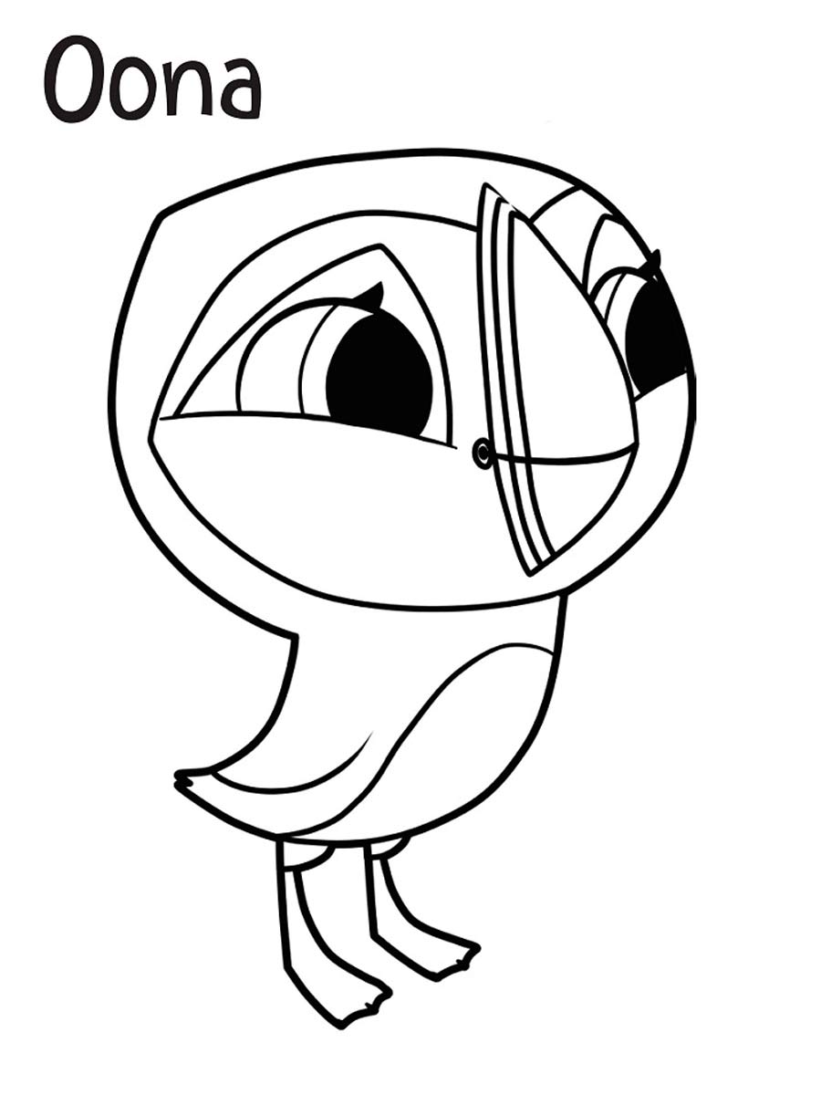 Oona Puffin Rock coloring page