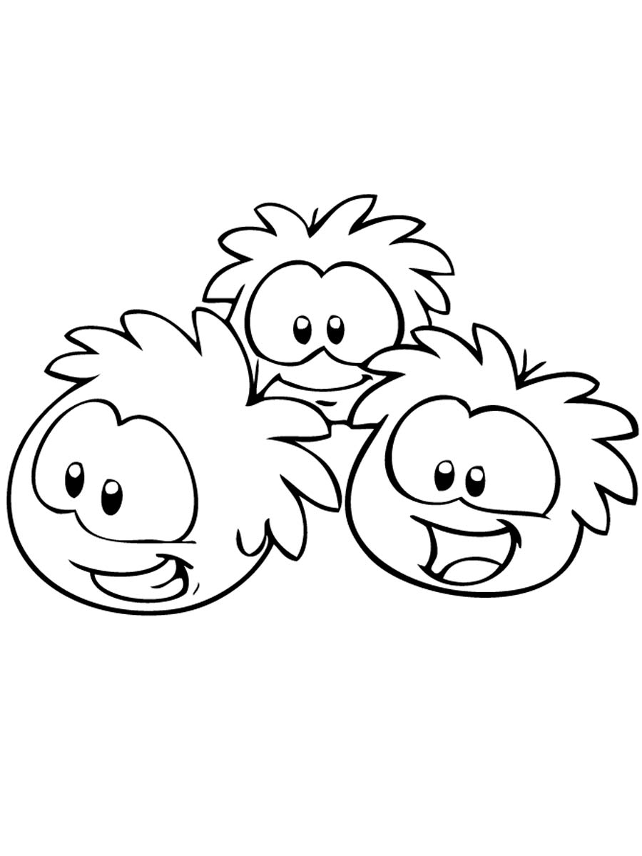 Puffle 8 coloring page