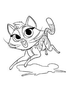 Hissy coloring page