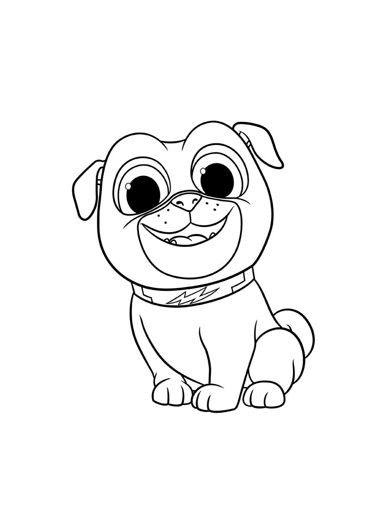 Bingo the Pug coloring page