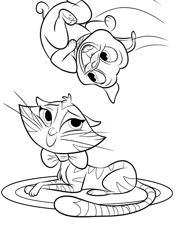 Bingo and Hissy coloring page
